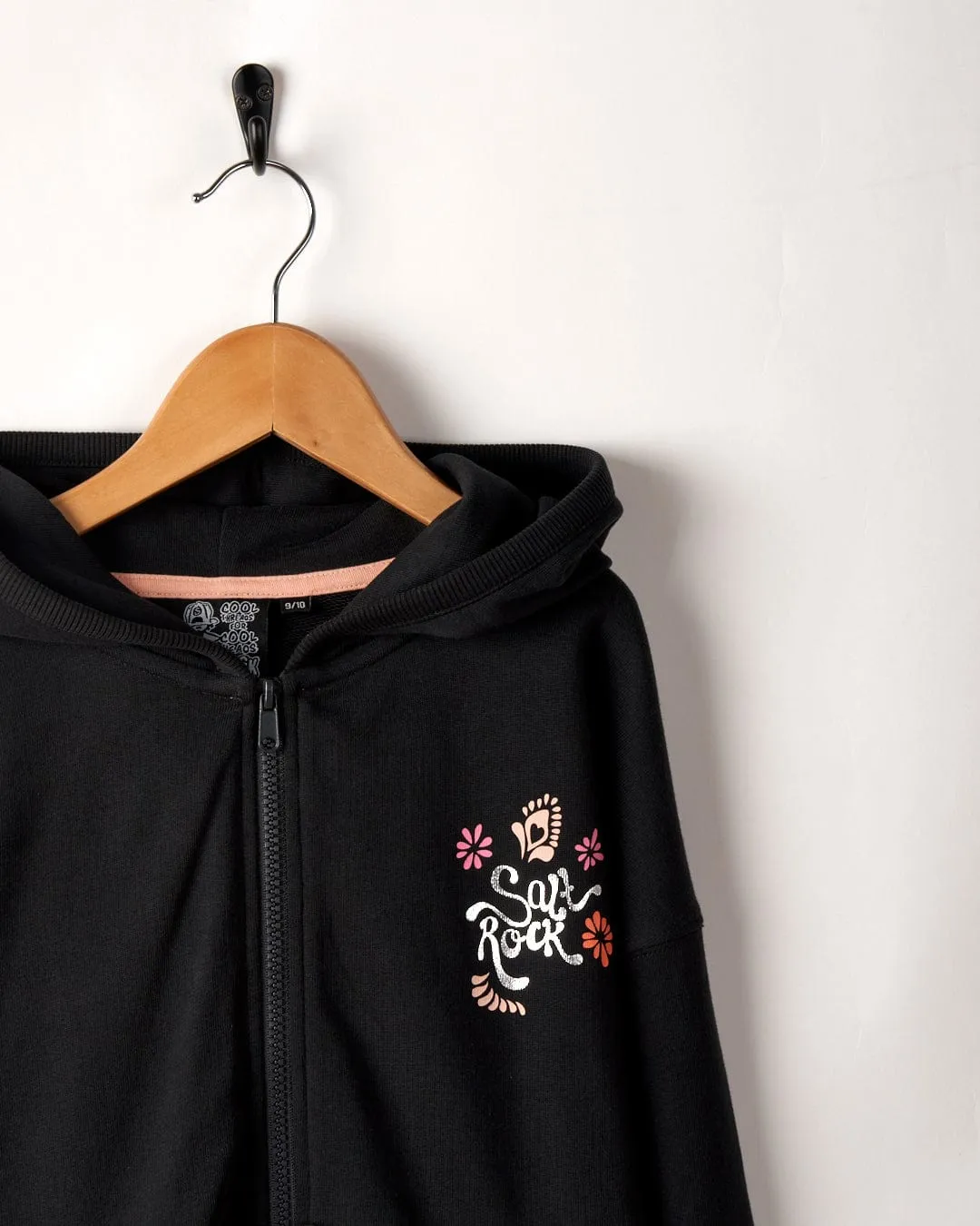 Tahiti Van - Kids Zip Hoodie - Washed Black