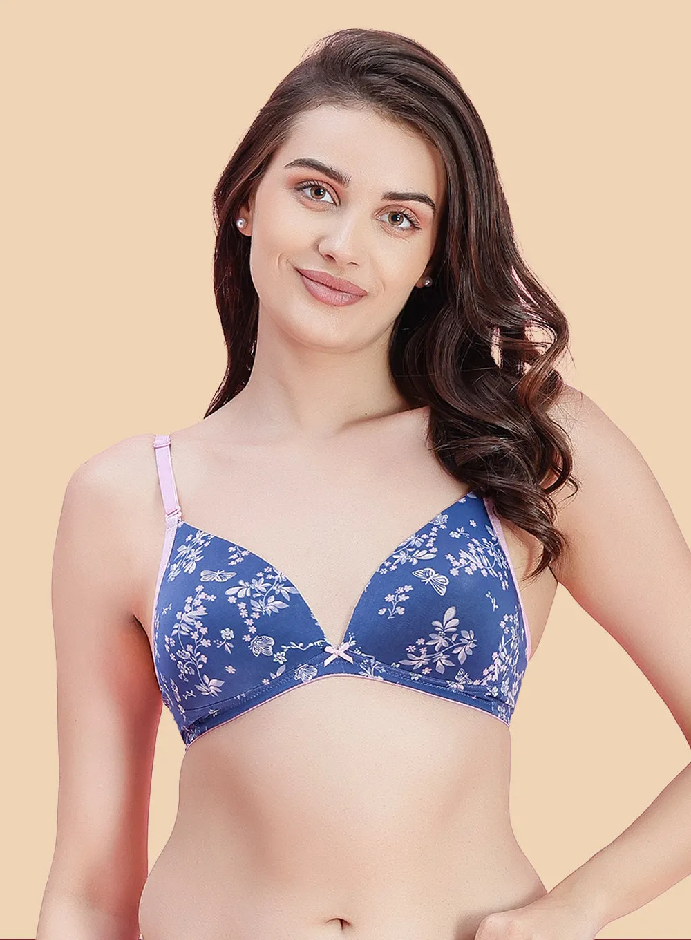 Trendy Printed Plunge Padded BRA (PBBR1057)