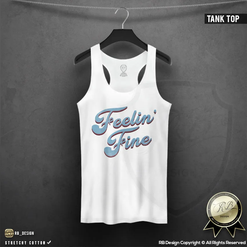 Trendy Women's Graphic T-shirt "Feelin' Fine" WD378