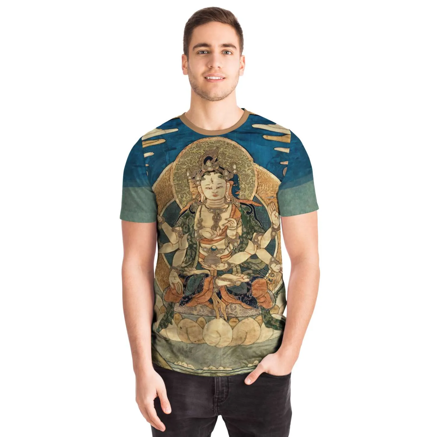 Usnisavijaya: Tibetan Longevity and Healing Deity Vintage Graphic T-Shirt