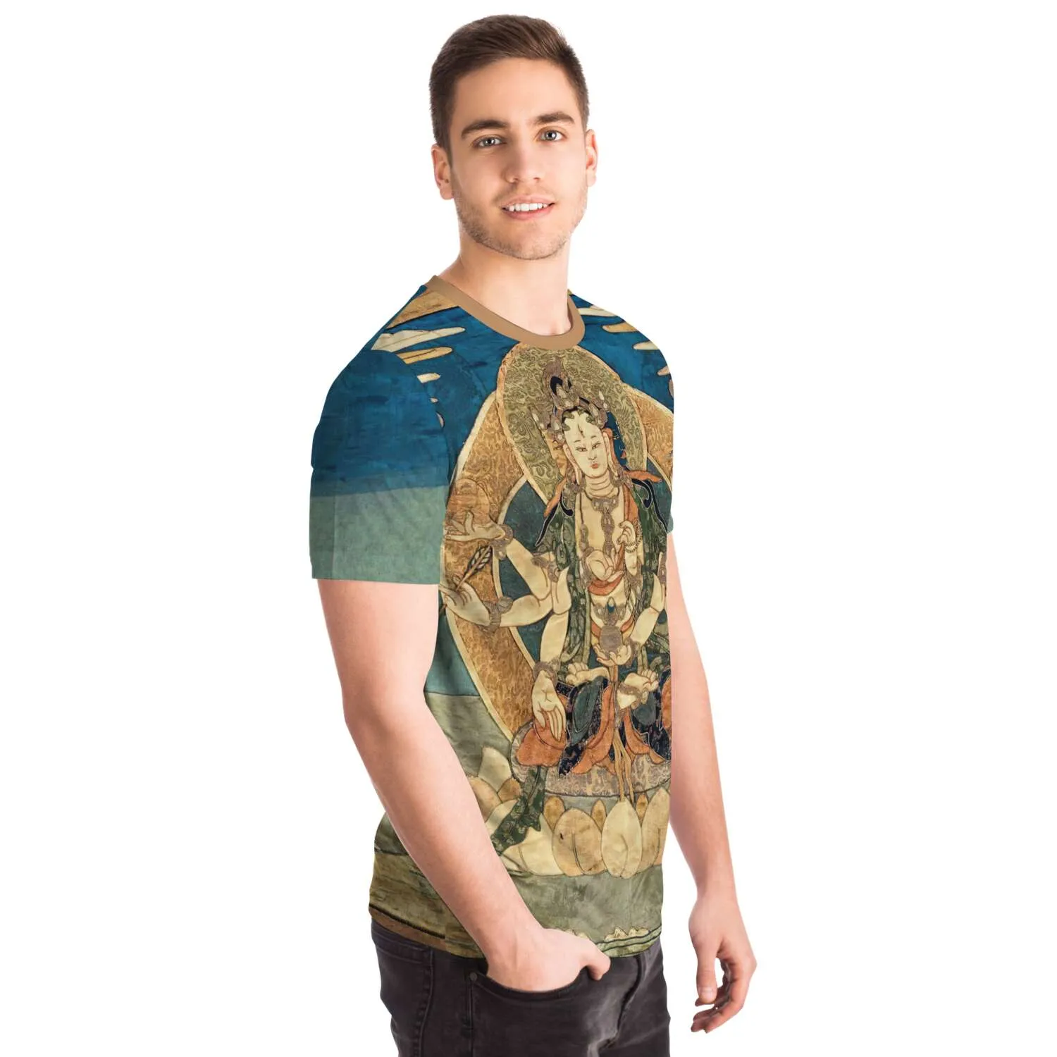 Usnisavijaya: Tibetan Longevity and Healing Deity Vintage Graphic T-Shirt