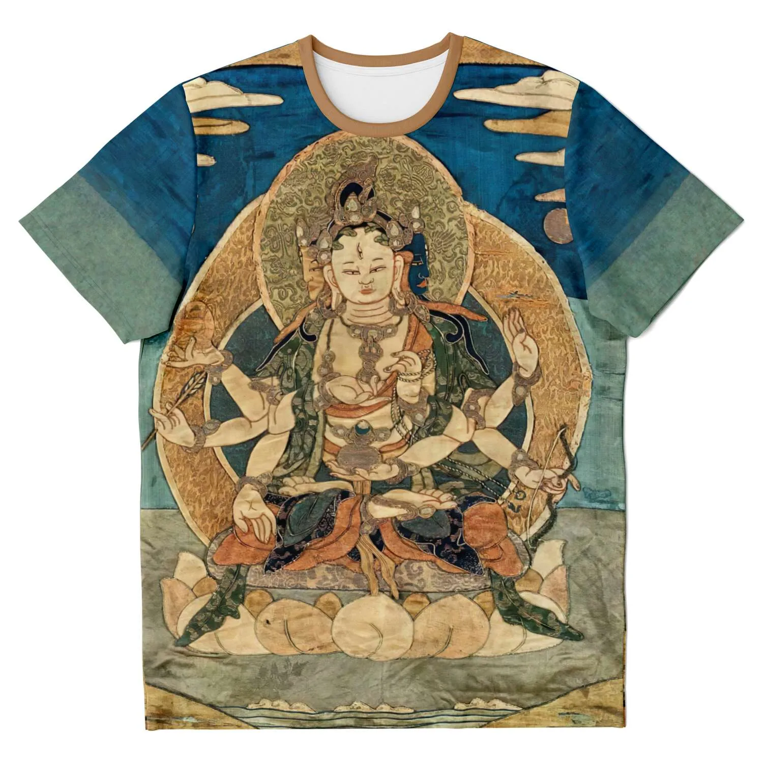 Usnisavijaya: Tibetan Longevity and Healing Deity Vintage Graphic T-Shirt