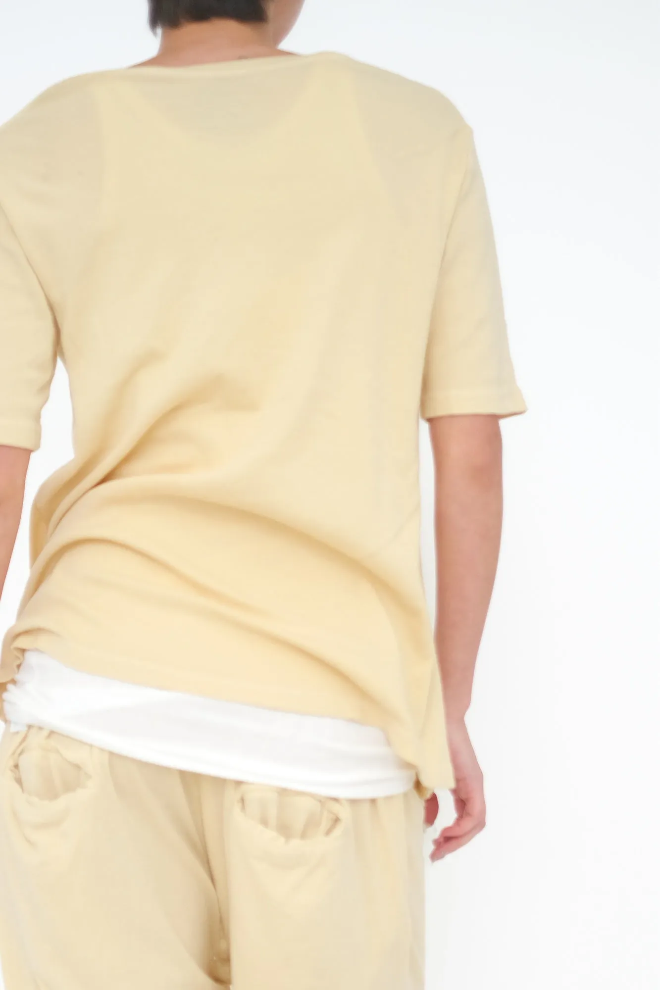 V-Neck T-Shirt, Sour Lemon