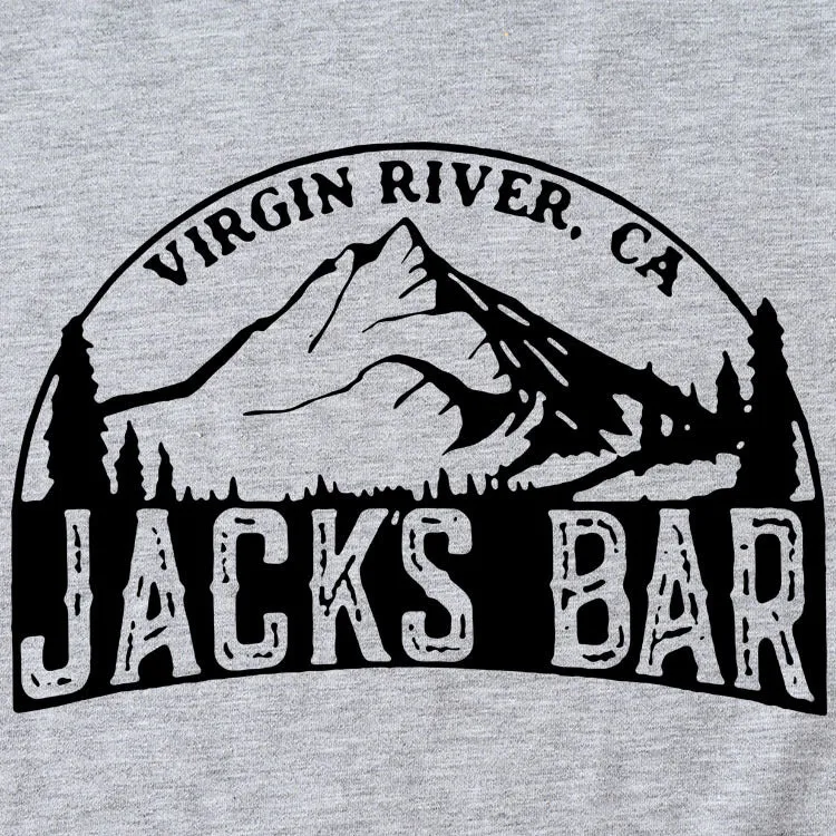 VIRGIN RIVER CA JACK'S Alphabet Mountain Print Crew Neck Short Sleeve T-Shirt Women