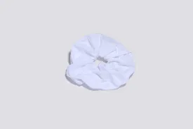 White Oversized Scrunchie