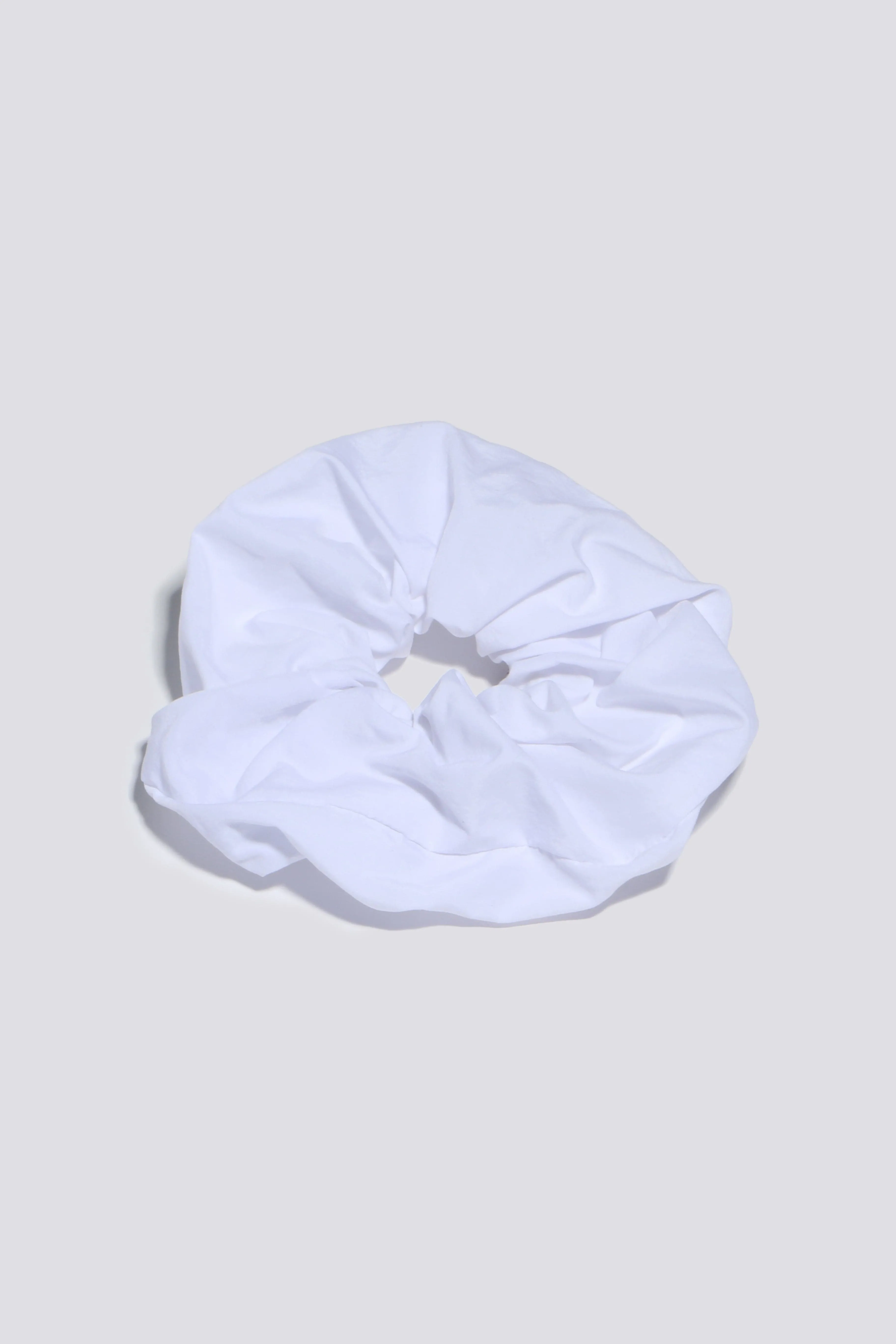 White Oversized Scrunchie