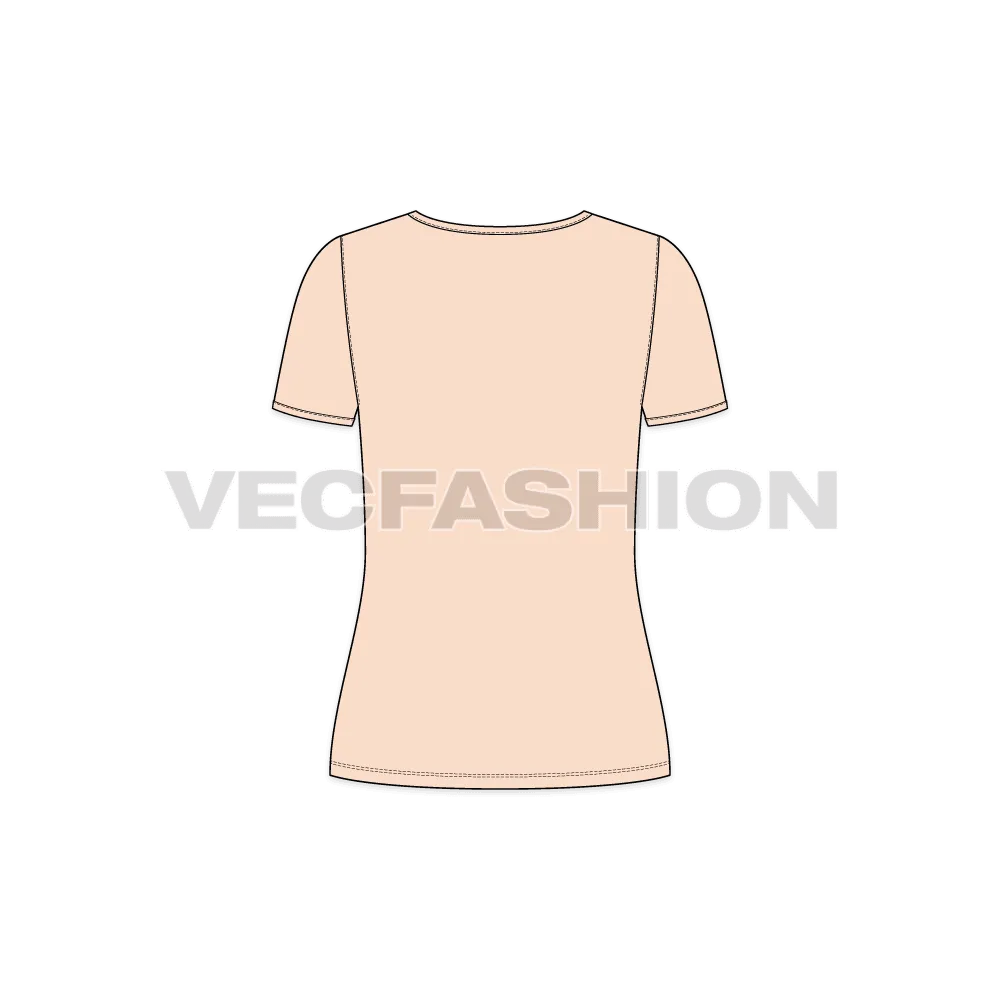 Women's Deep V-neck T-shirt