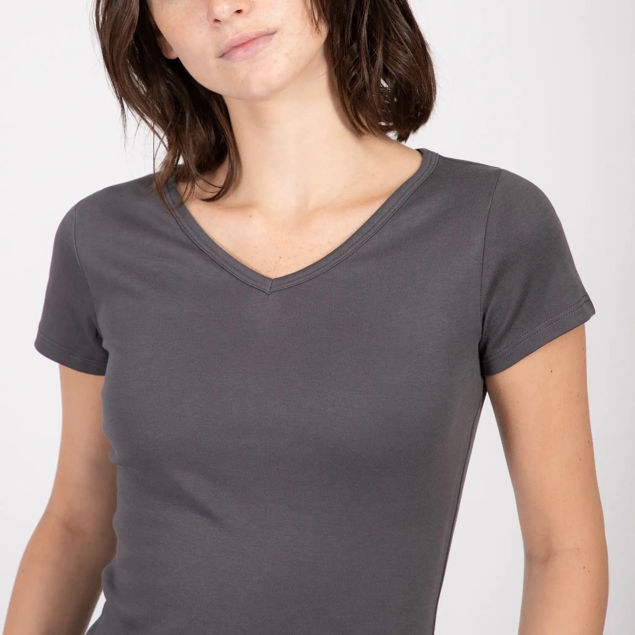 Women's Organic Pima Cotton V-Neck T-Shirt