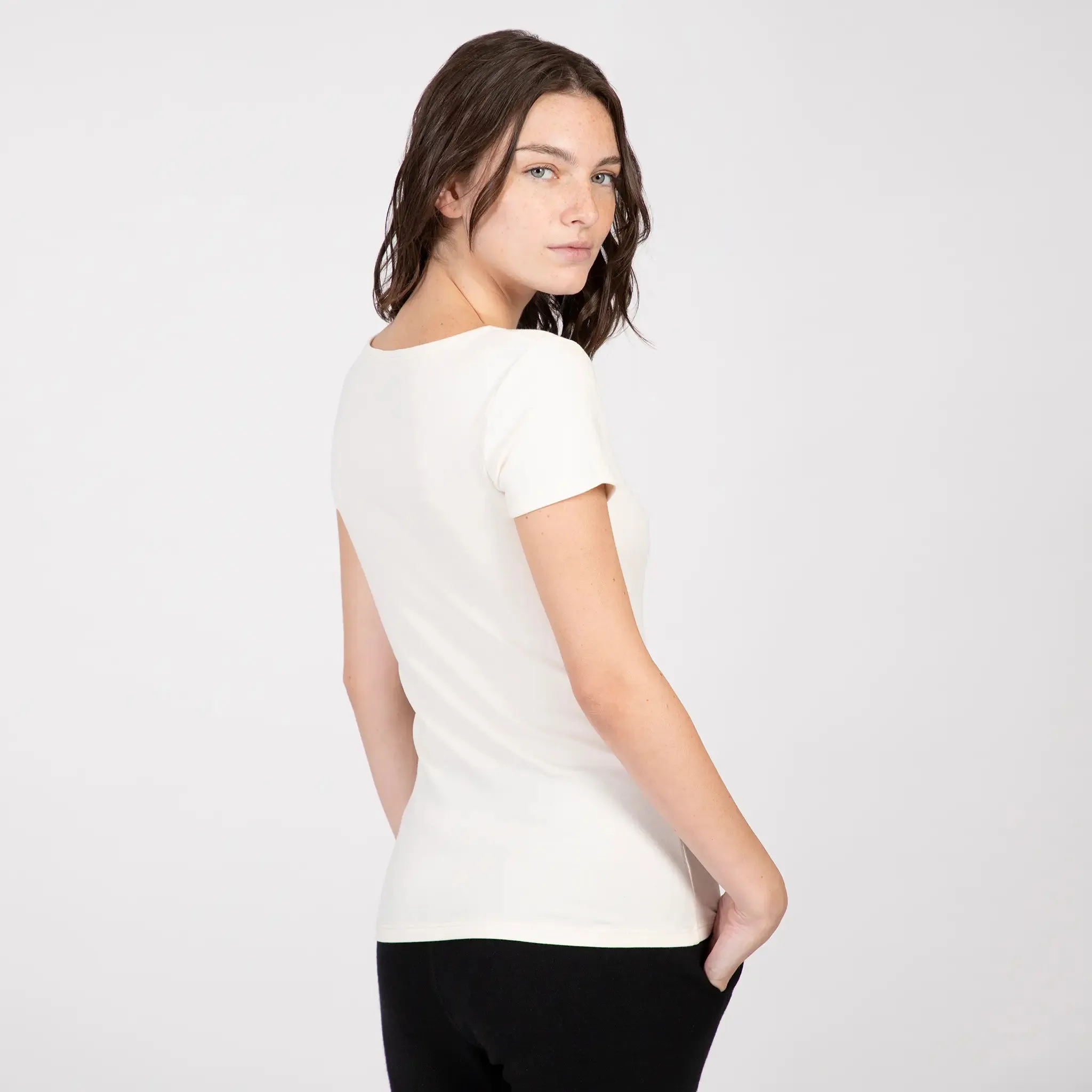 Women's Organic Pima Cotton V-Neck T-Shirt