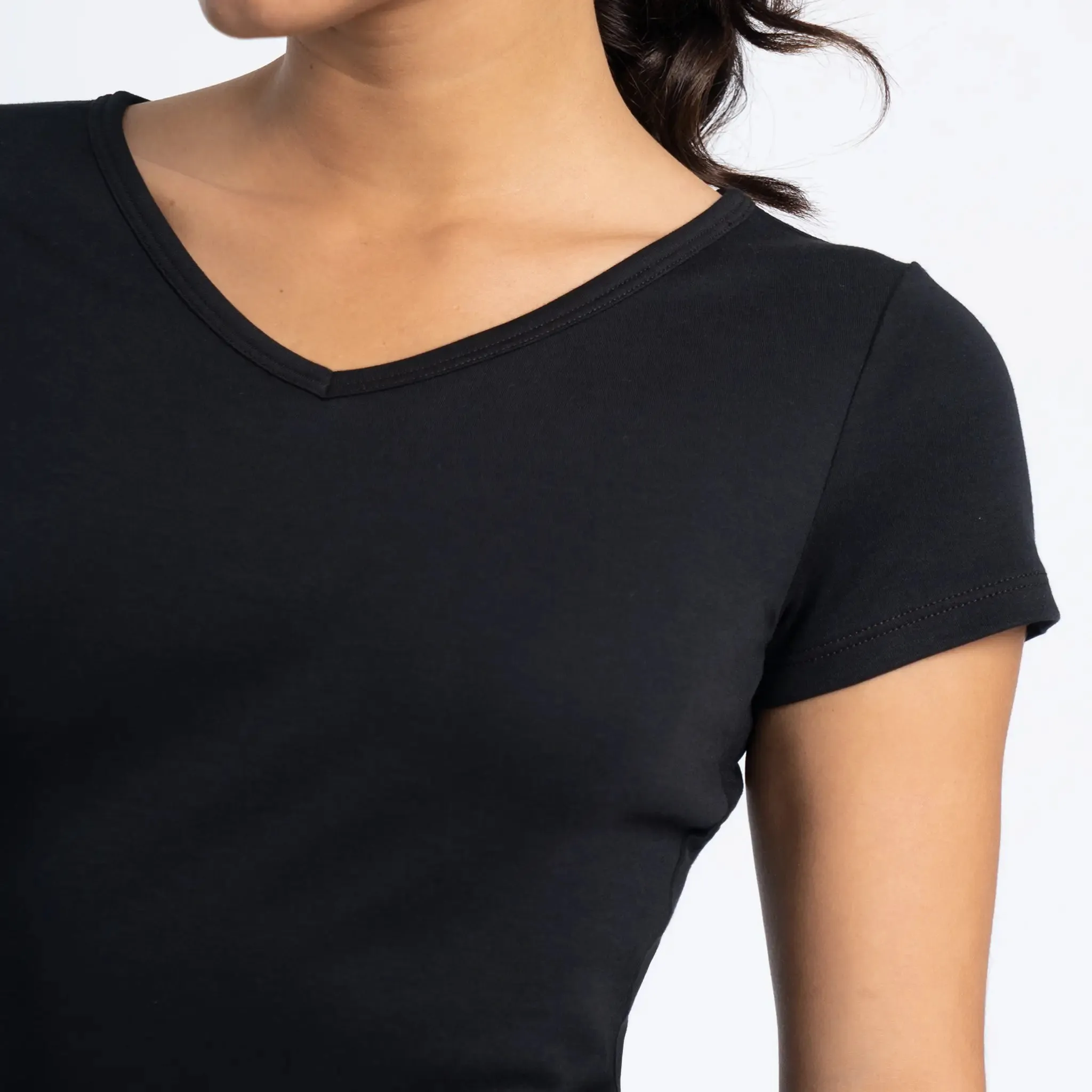 Women's Organic Pima Cotton V-Neck T-Shirt