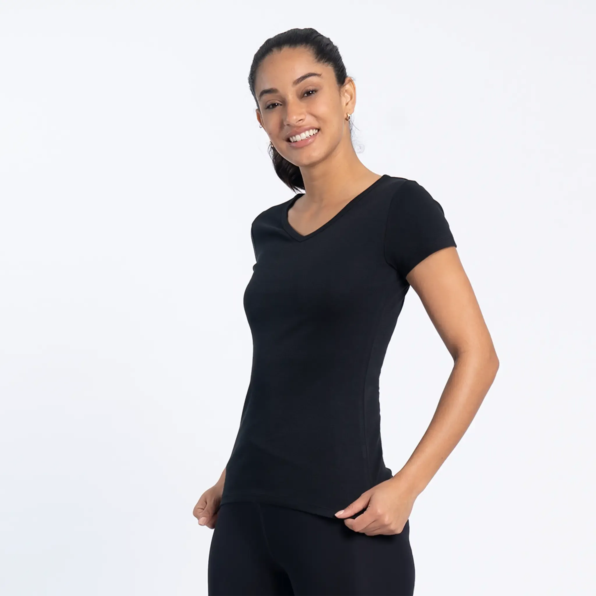 Women's Organic Pima Cotton V-Neck T-Shirt