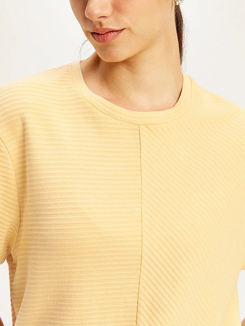 Women's Textured Relaxed Fit T-Shirt