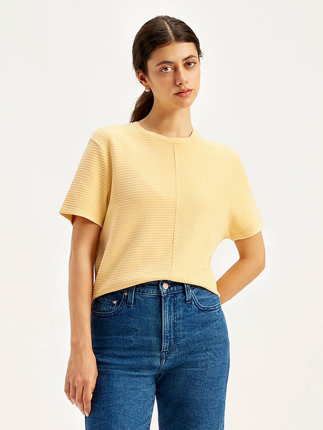 Women's Textured Relaxed Fit T-Shirt