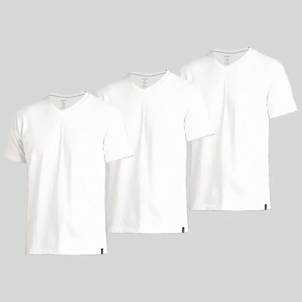 Zone 100% Cotton V-Neck T-Shirt (Tri-Pack)